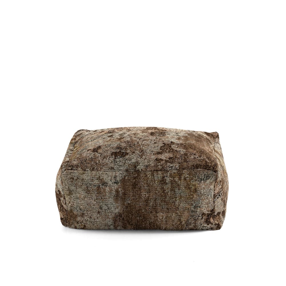 Pouf amovible carré marron 50x50x25 cm Pouf amovible carré marron 50x50x25 cm