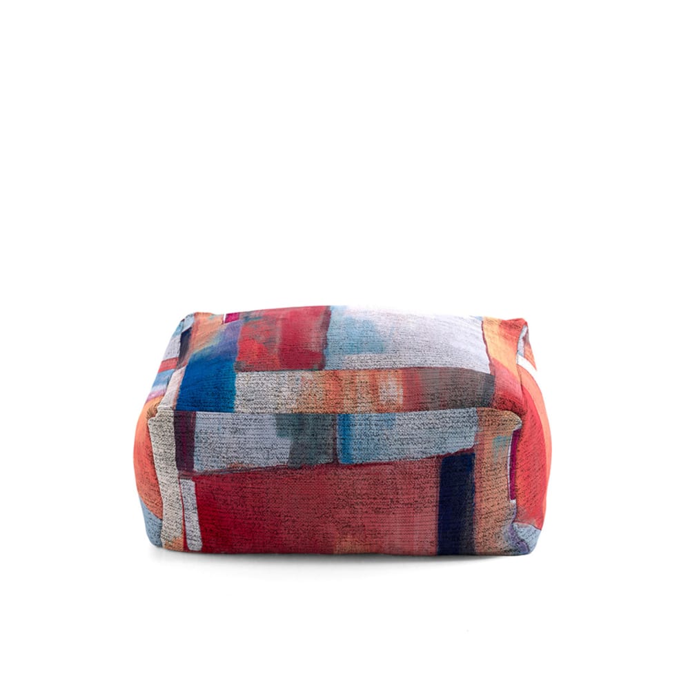Pouf amovible carré multicolore 50x50x25 cm Pouf amovible carré multicolore 50x50x25 cm