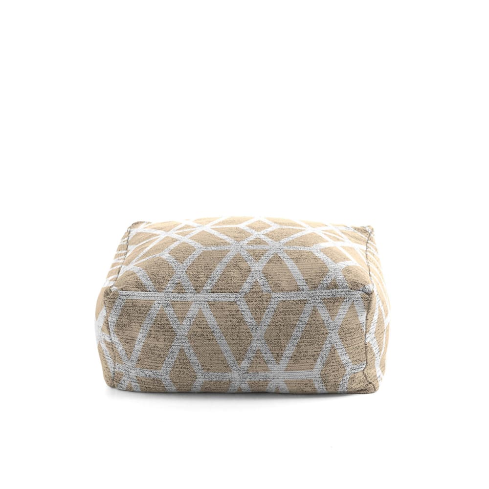 Pouf amovible carré beige 50x50x25 cm Pouf amovible carré beige 50x50x25 cm