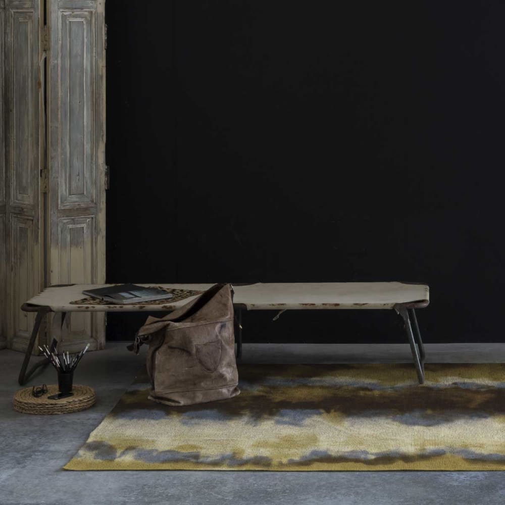 Deko - Baumwollteppich mit Digitaldruck 120x170 cm; Braun -