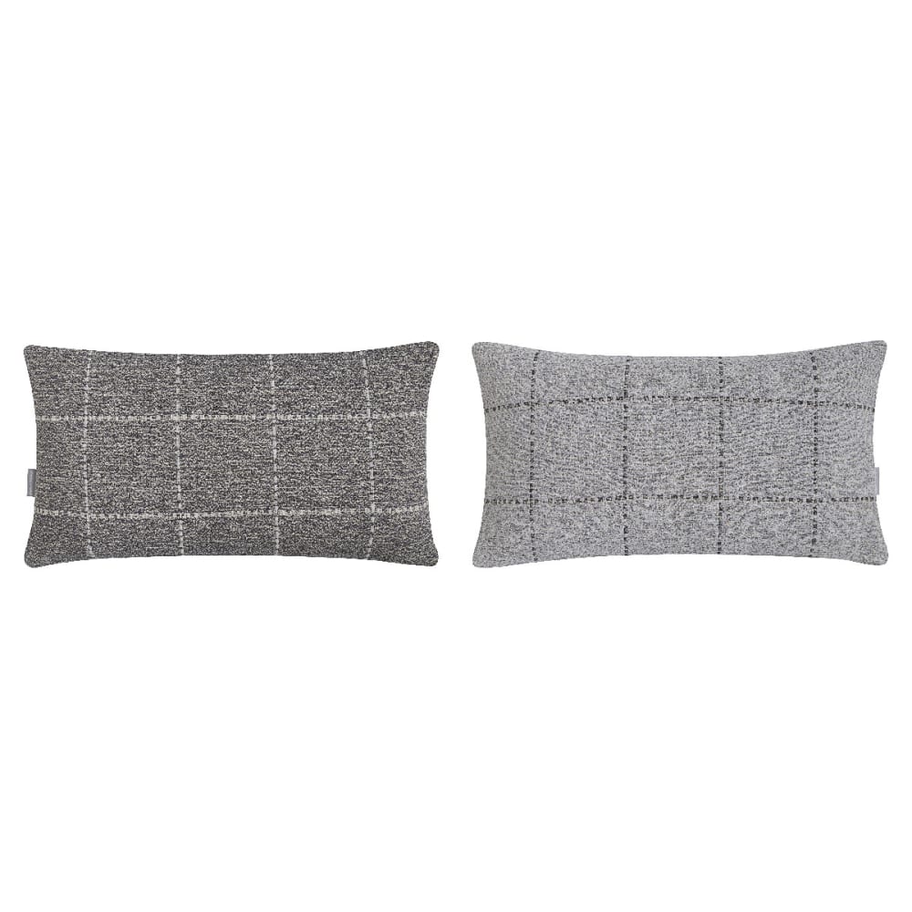 Naf Naf 2er Set Baumwollkissenbezüge 30x50; grau Öko-Tex Zertifikat - Baumwolle