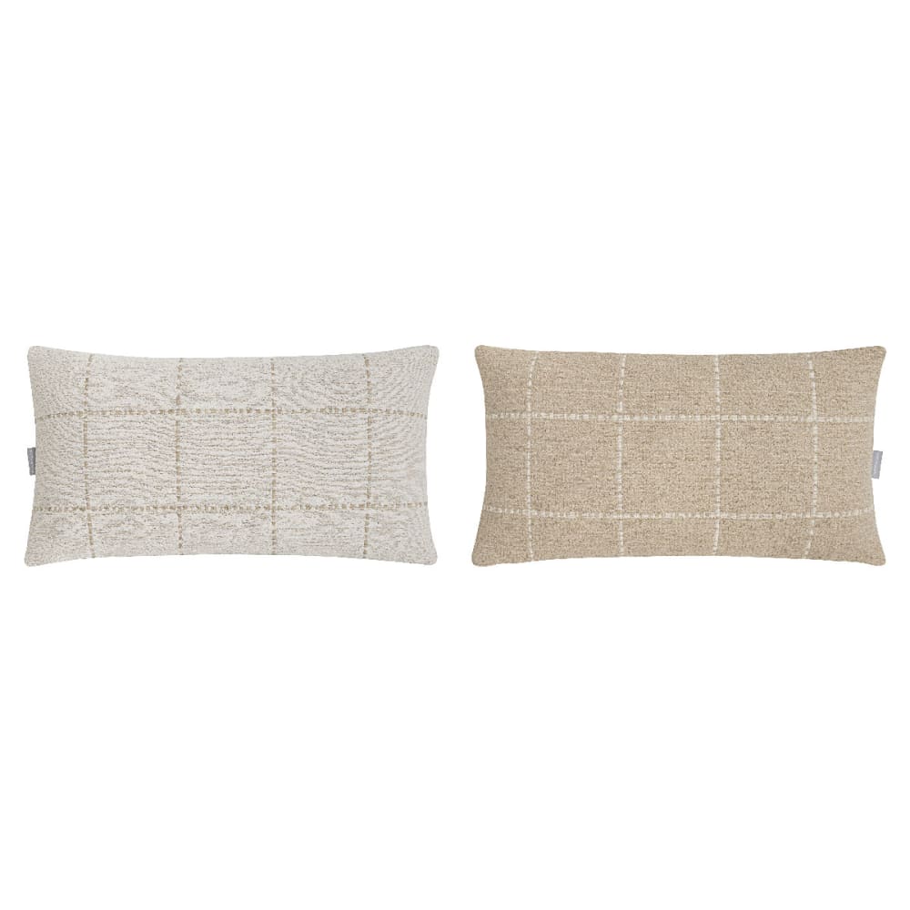 Naf Naf 2er Set Baumwollkissenbezüge 30x50; beige Öko-Tex Zertifikat - Baumwolle