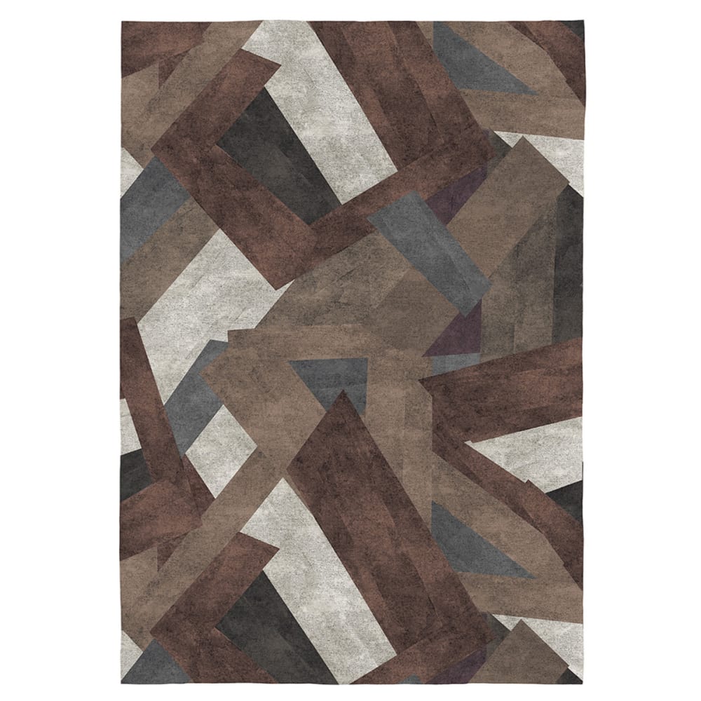 Naf Naf Tapis de salon en fibres naturelles marron 160x230 cm Certifié Oeko-Tex - Coton