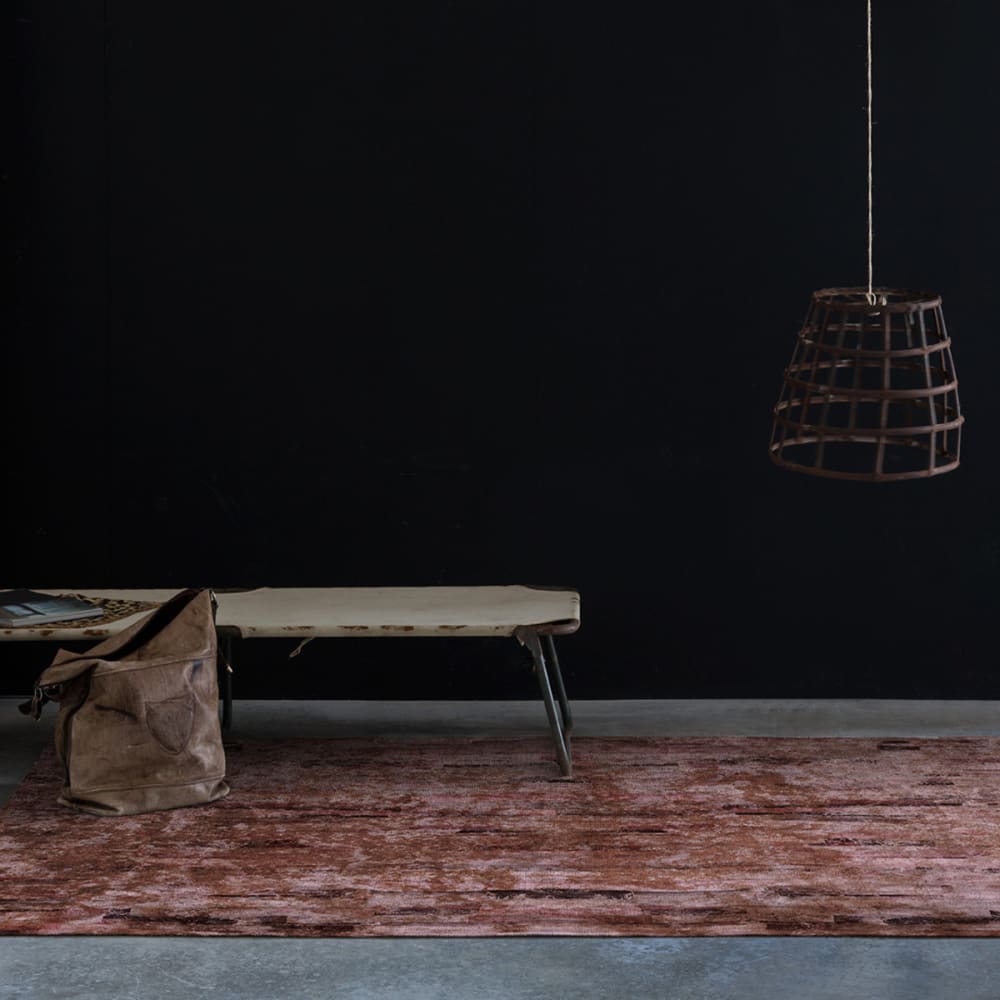 Tapis de salon en fibres naturelles marron 120x170 cm — vue 3