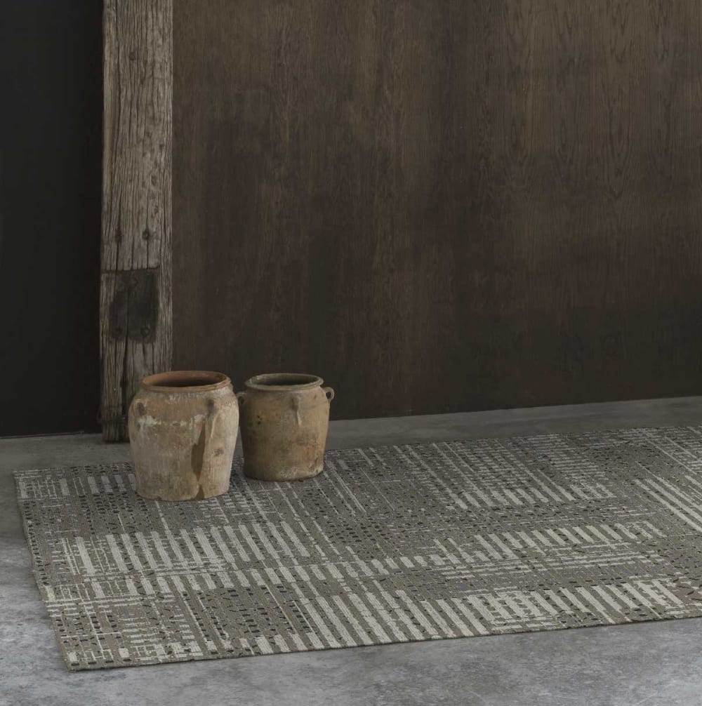 Tapis de salon en fibres naturelles gris 120x170 cm — vue 3