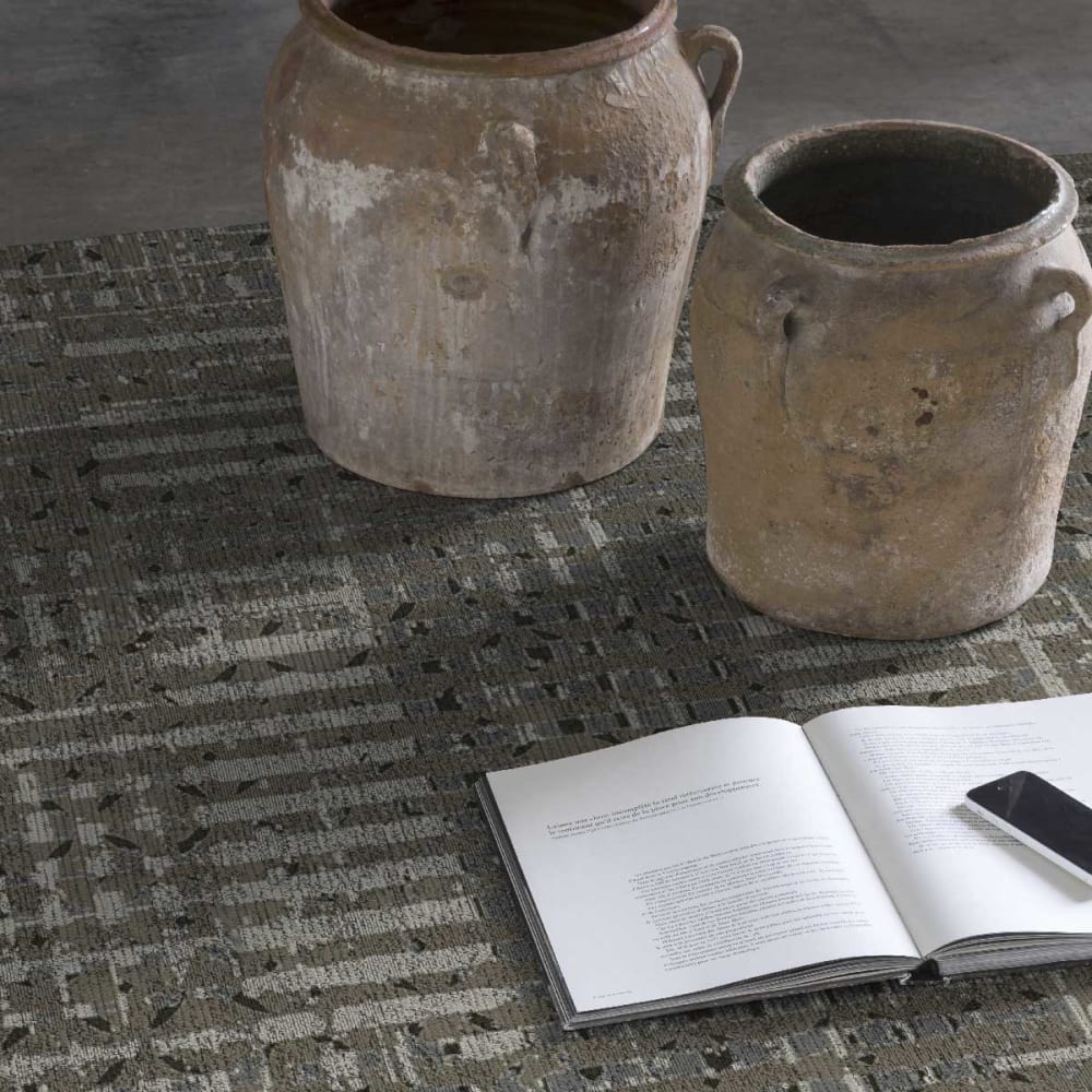 Tapis de salon en fibres naturelles gris 120x170 cm — vue 4
