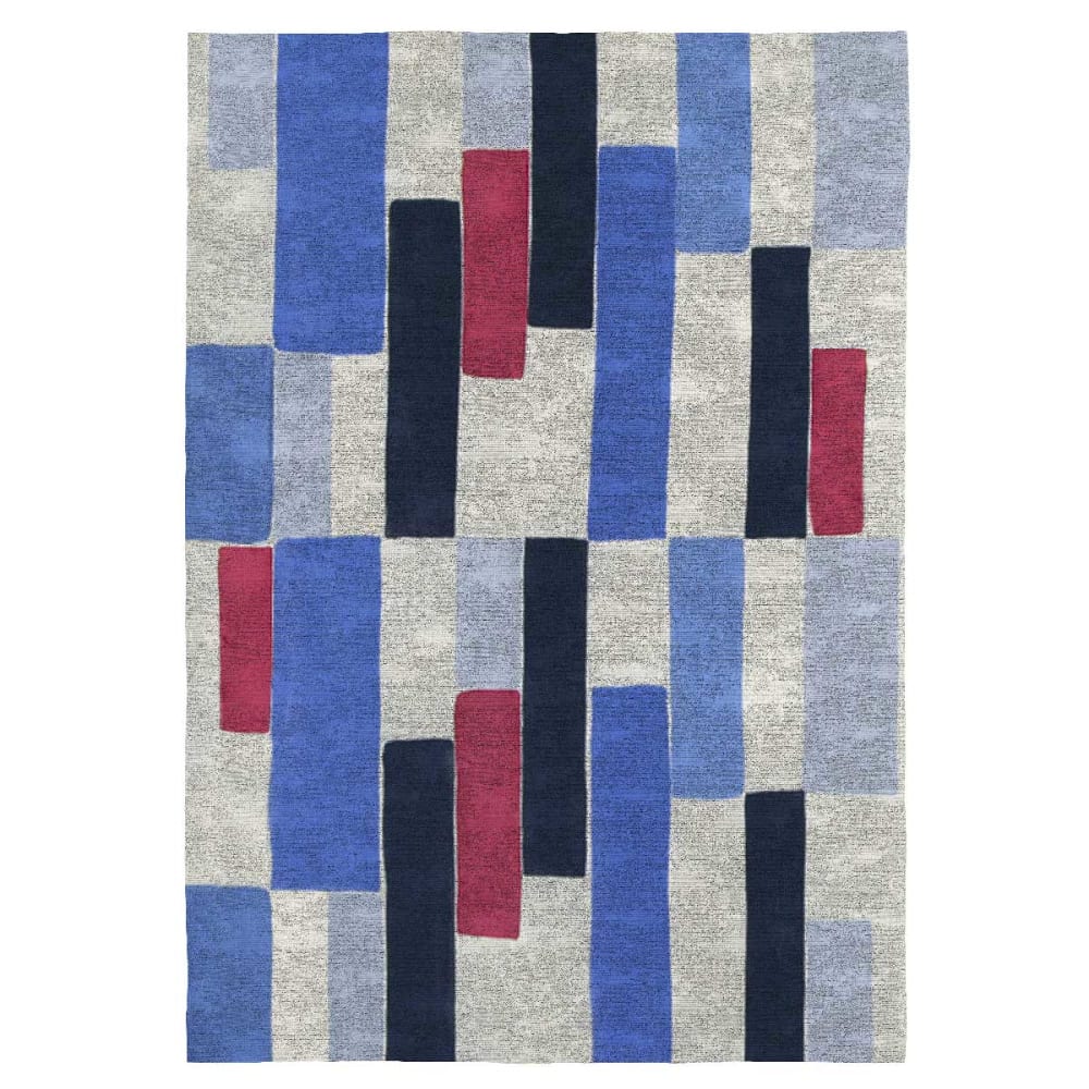 Tapis de salon en fibres naturelles multicolore 120x170 cm