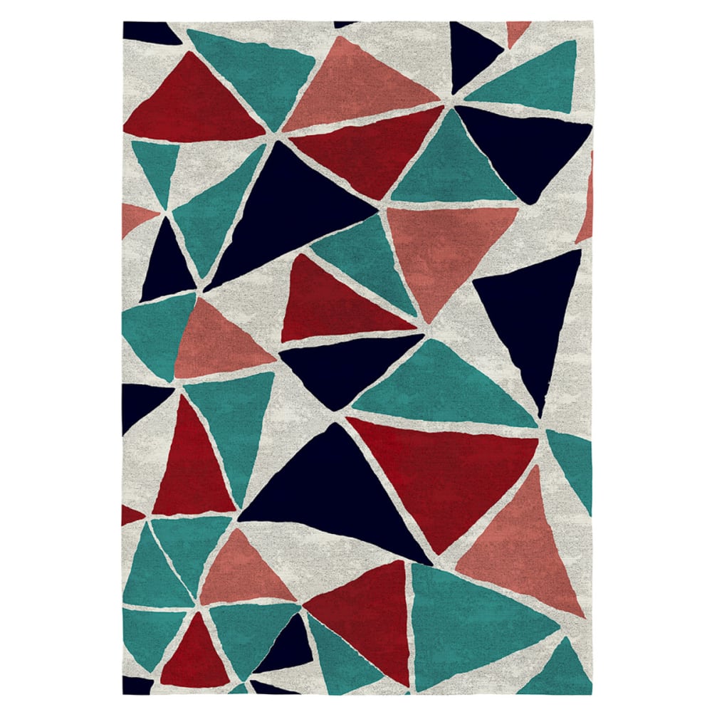 Naf Naf Deko - Baumwollteppich mit Digitaldruck 120x170 cm; Multicolor Mehrfarbig Öko-Tex Zertifikat Baumwolle