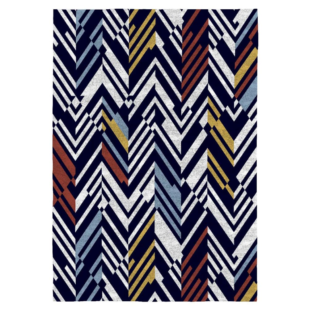 Naf Naf Deko - Baumwollteppich mit Digitaldruck 080x150 cm; Multicolor Mehrfarbig Öko-Tex Zertifikat Baumwolle