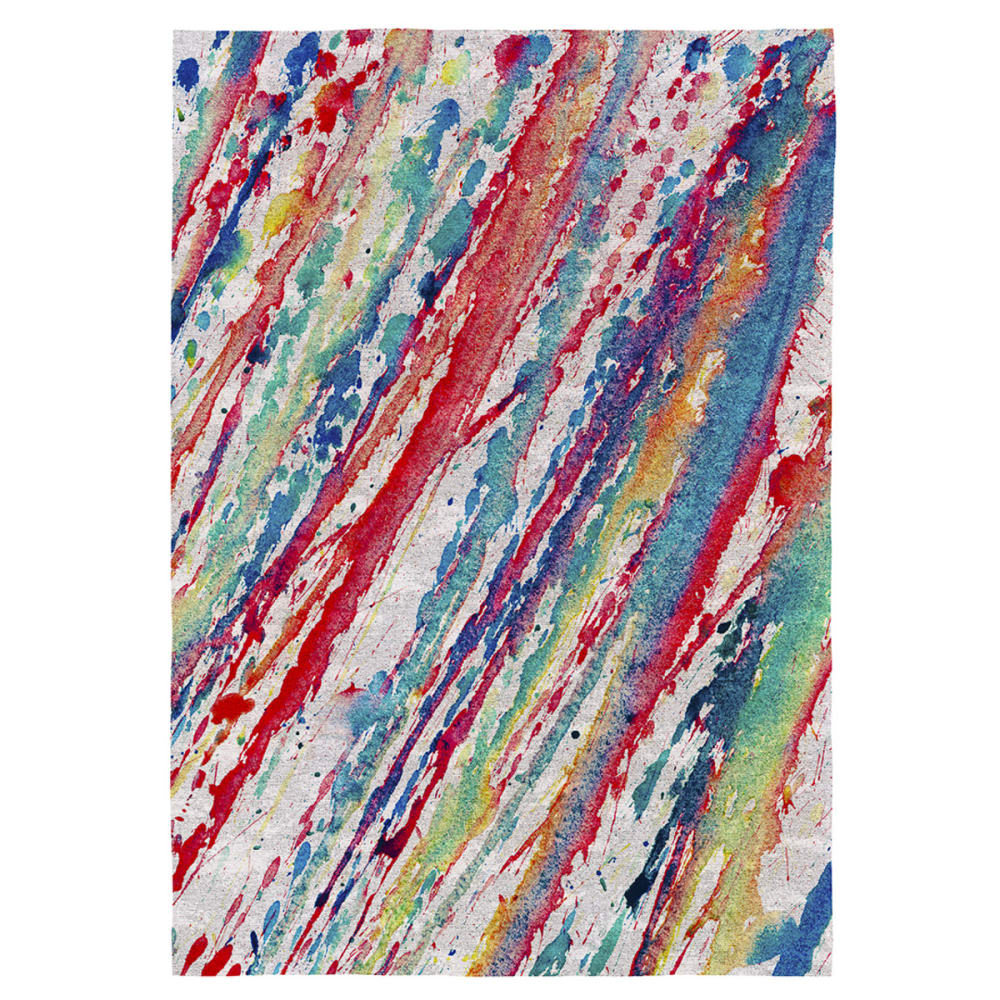 Tapis de salon en fibres naturelles multicolore 120x170 cm