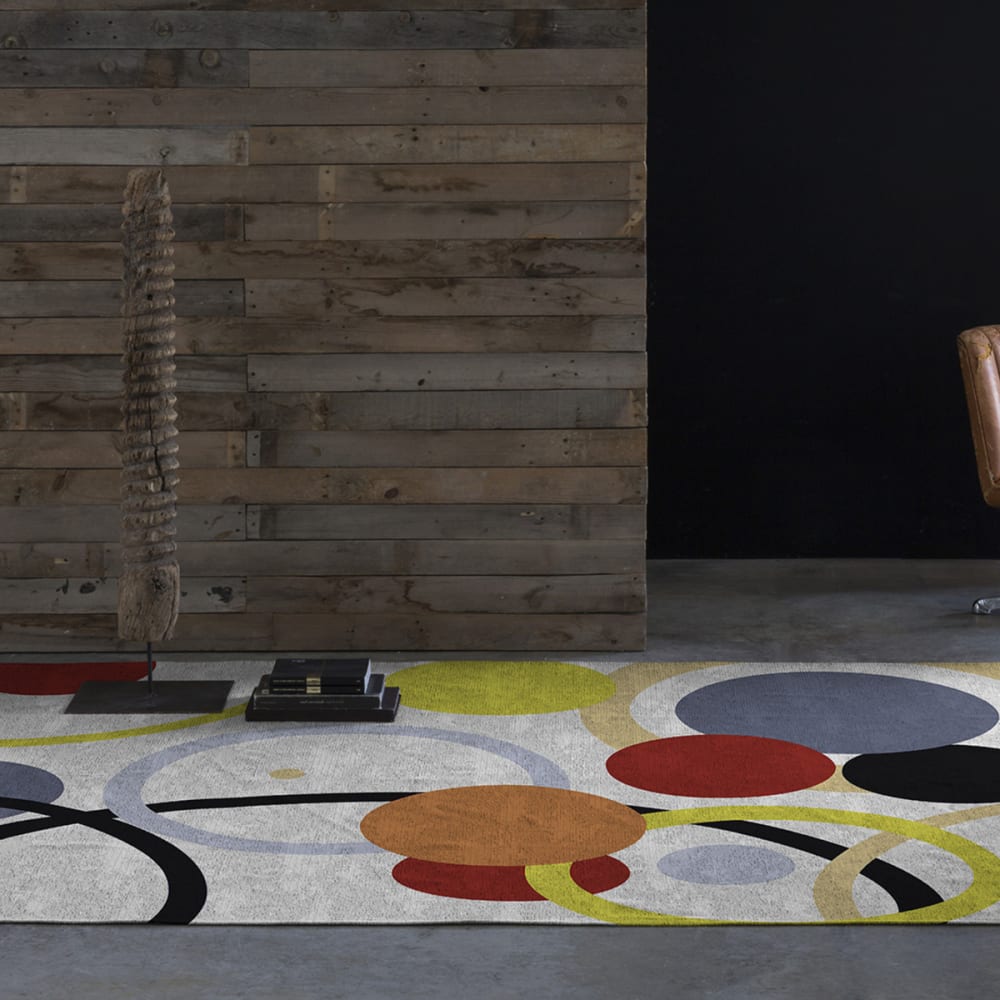 Deko - Baumwollteppich mit Digitaldruck 080x150 cm; Multicolor -