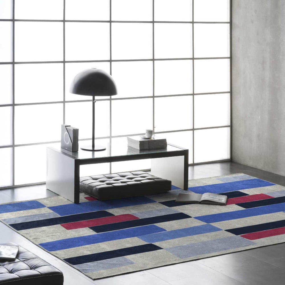Tapis de salon en fibres naturelles multicolore 200x290 cm — vue 3