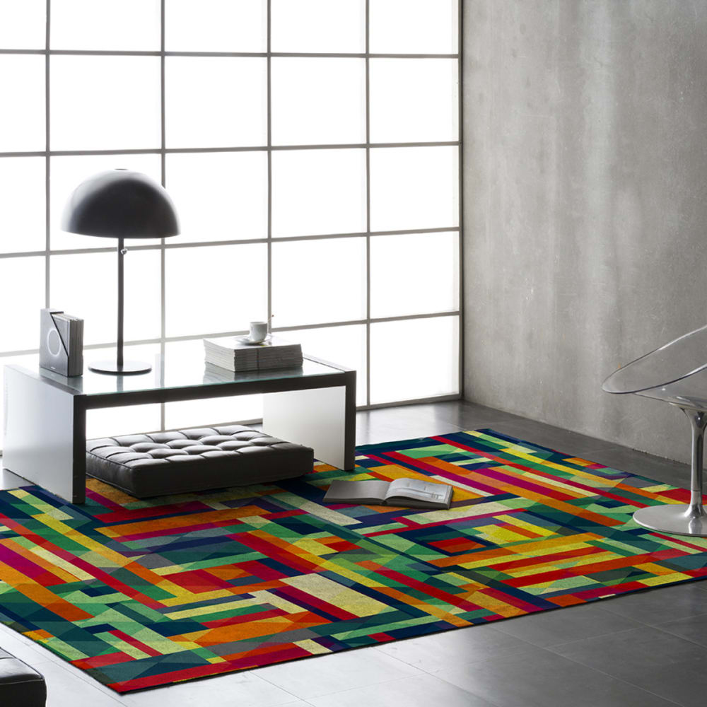 Tapis de salon en fibres naturelles multicolore 160x230 cm - Maisons du Monde