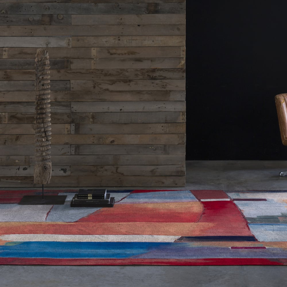 Deko - Baumwollteppich mit Digitaldruck 080x150 cm; Multicolor -