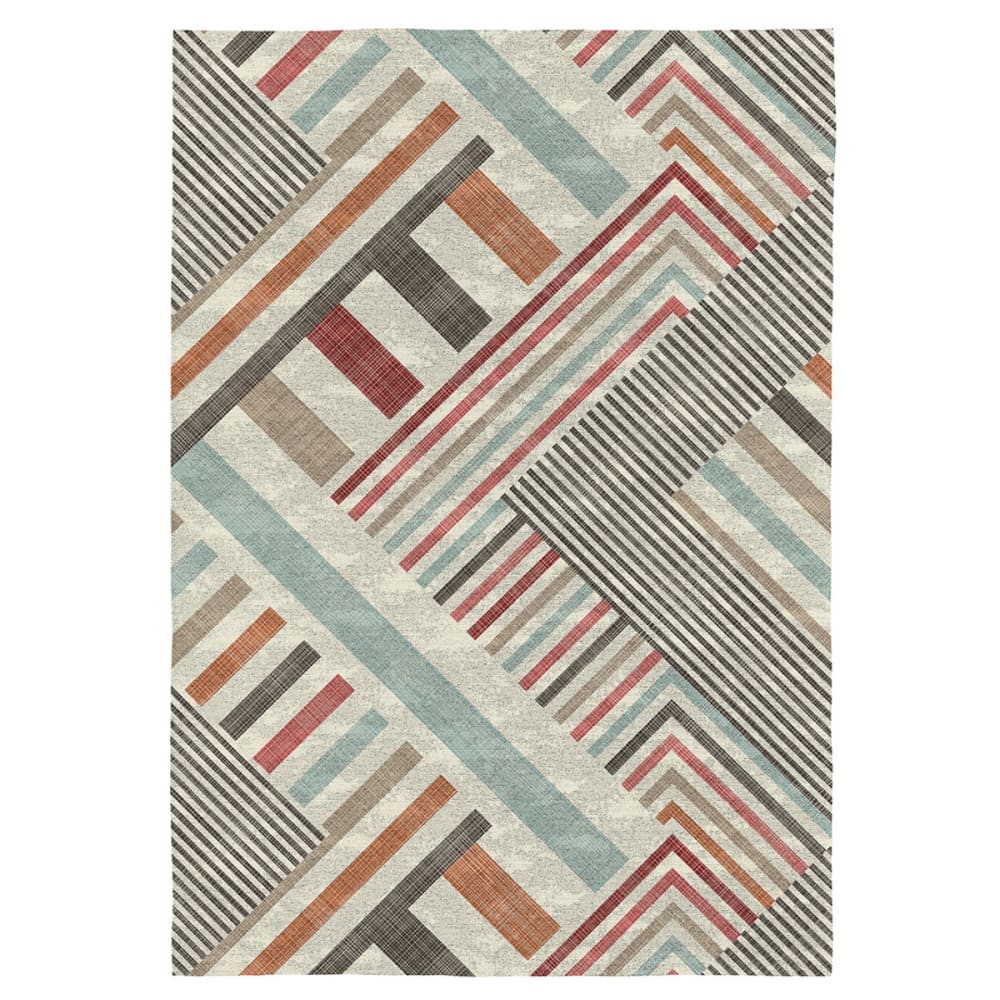 Naf Naf Tapis de salon en fibres naturelles multicolore 120x170 cm Certifié Oeko-Tex - Coton