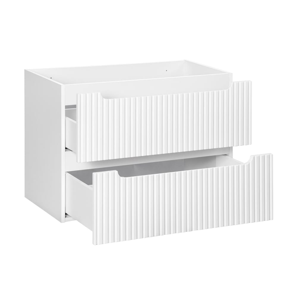 Waschbeckenunterschrank 80cm Melamin Weiß - Maisons Du Monde