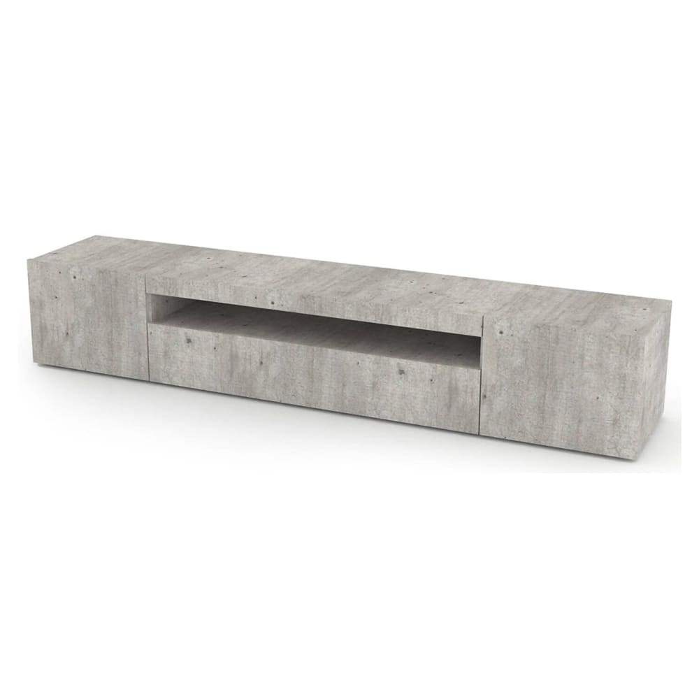 Meuble tv effet bois ciment 200x40 cm - Maisons du Monde