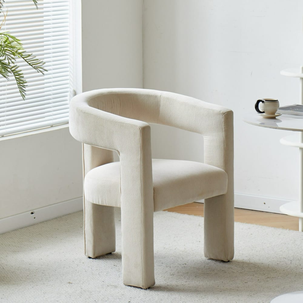 Nordlys Polstersessel aus Samt Beige style modern Beige Öko-Tex Zertifikat Samt
