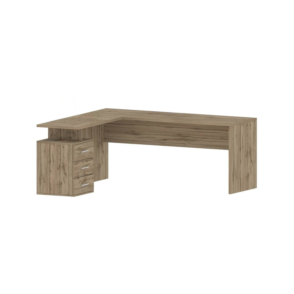 Dmora Schreibtisch in Eichenholzoptik, 160 x 60 x 75 cm style modern Braun