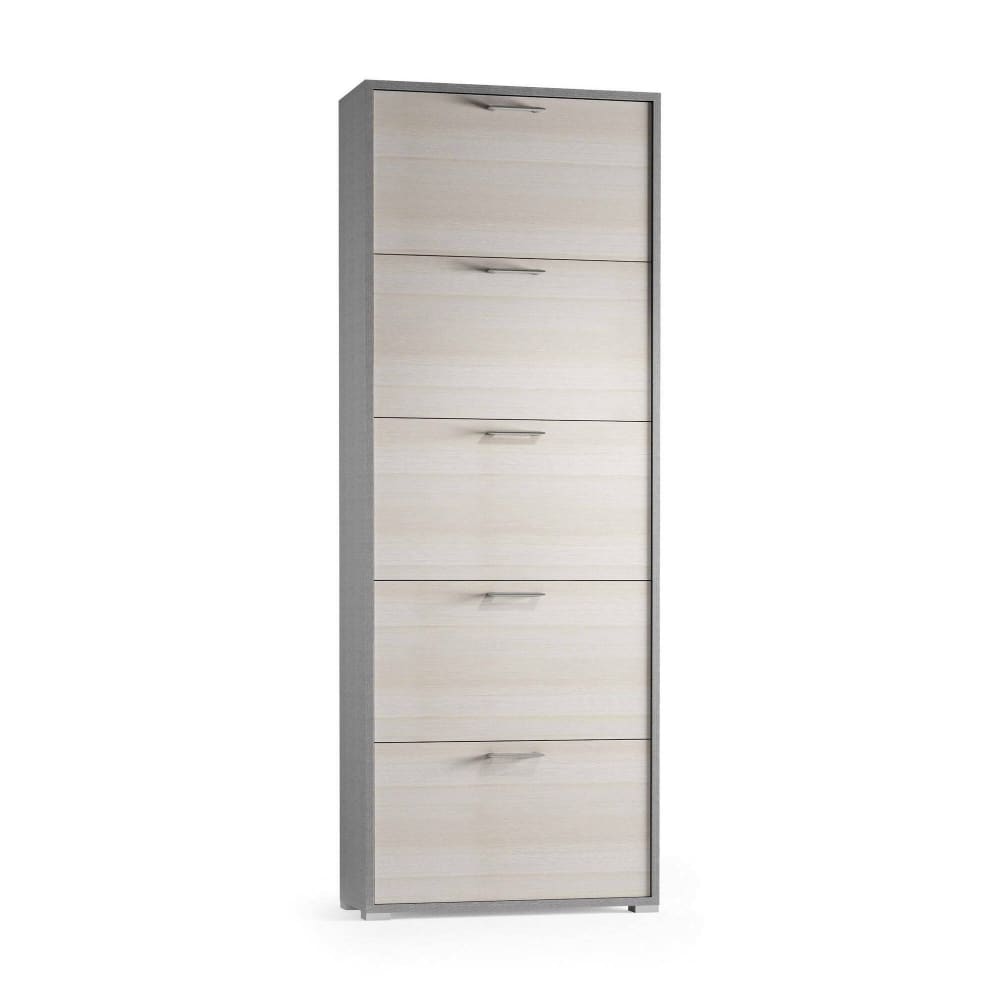 Meuble à chaussures effet bois beige 67x18 cm