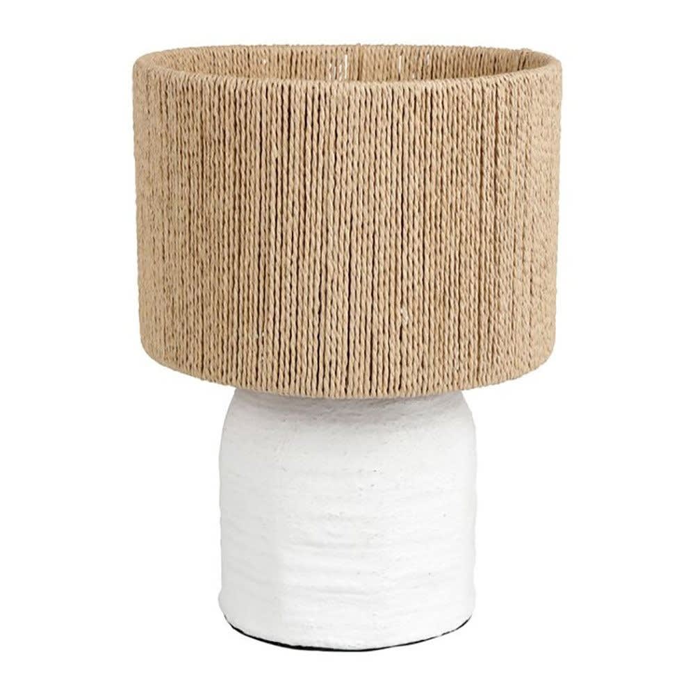 Lampe bicolore métal abisko blanche