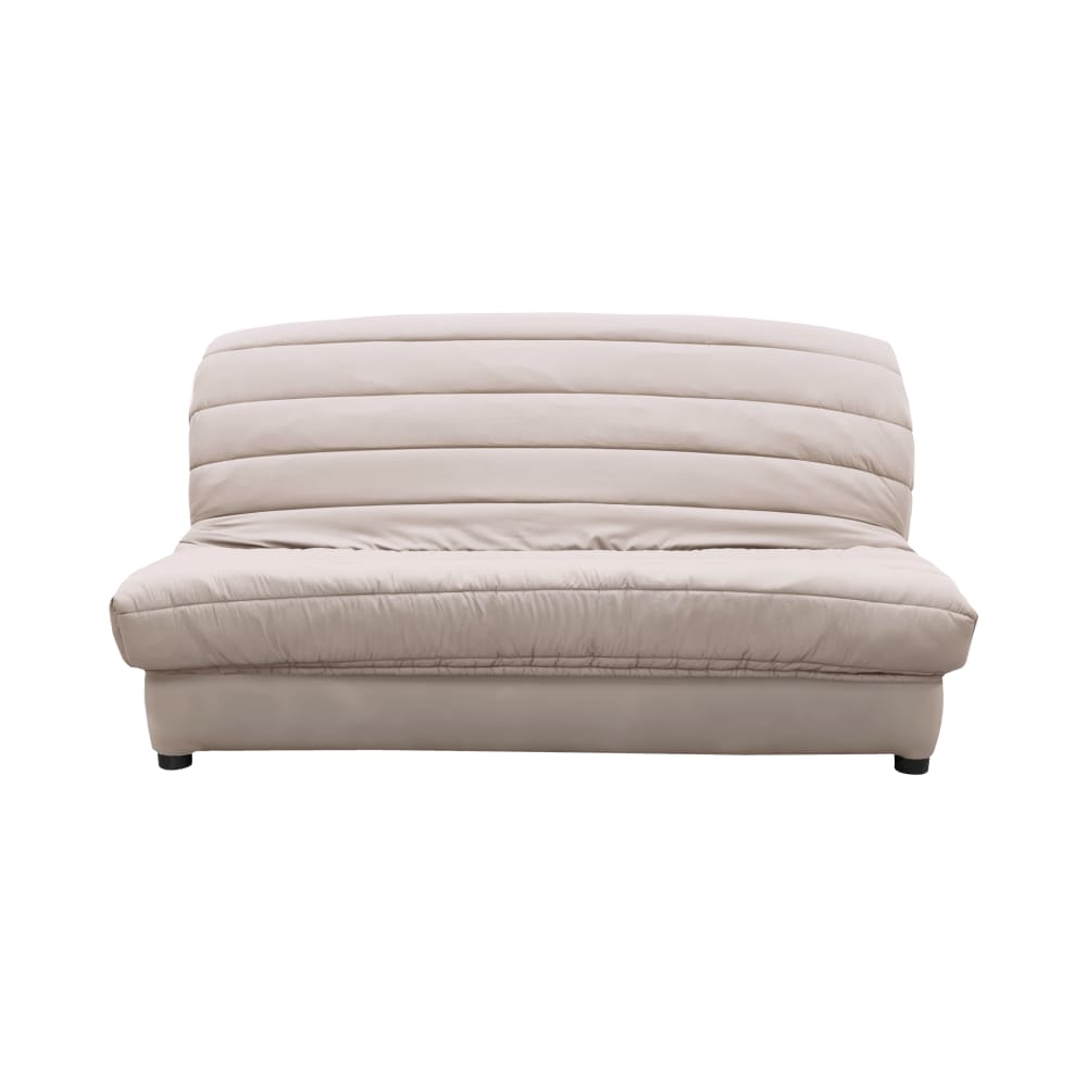 Housse de clic-clac en polyester recyclé crème 130 x 190 cm