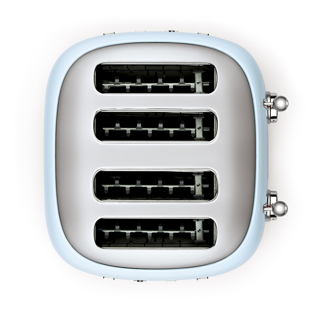 Grille-pain vintage 4 tranches bleu azur Smeg