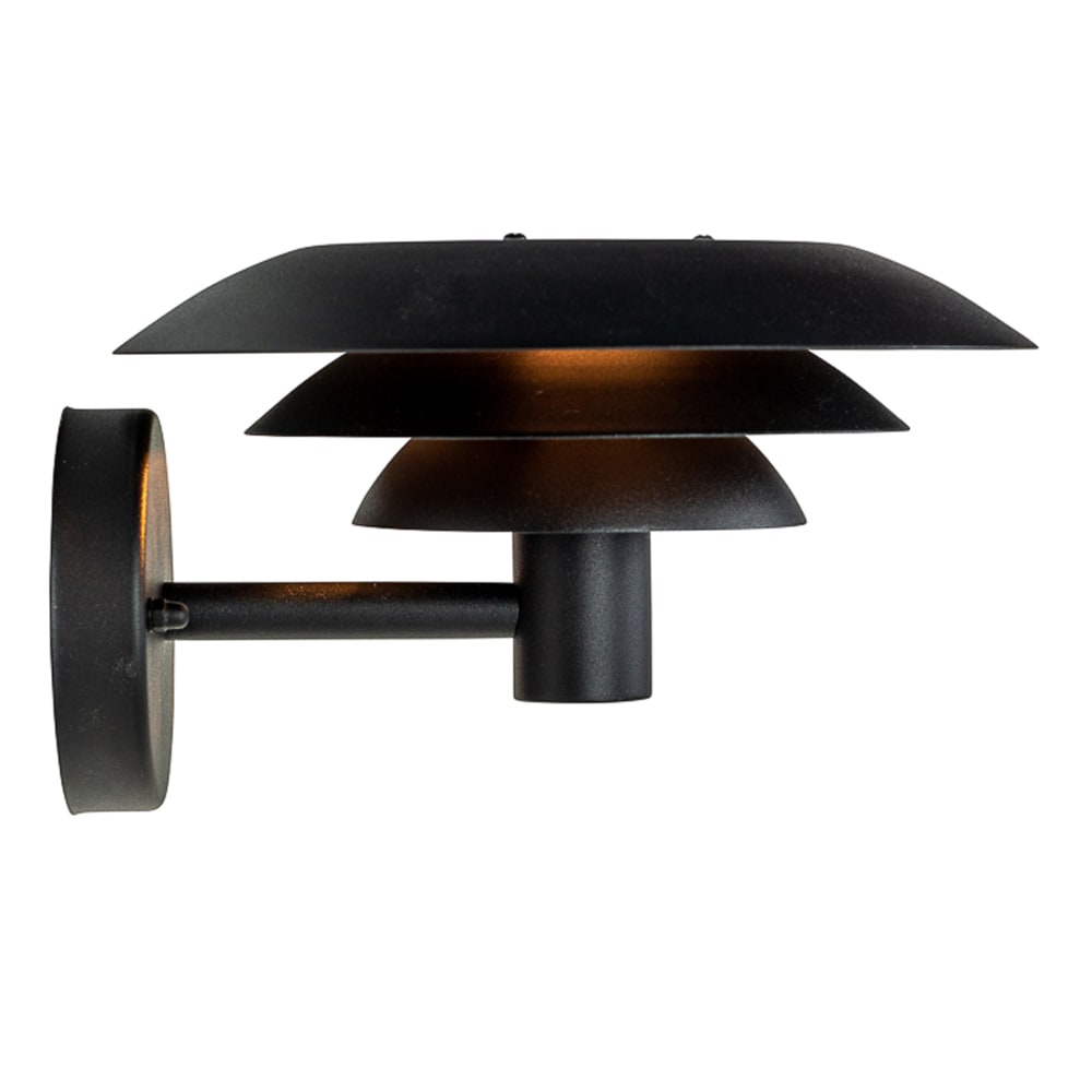 Applique d'extérieur en acier inoxydable noir