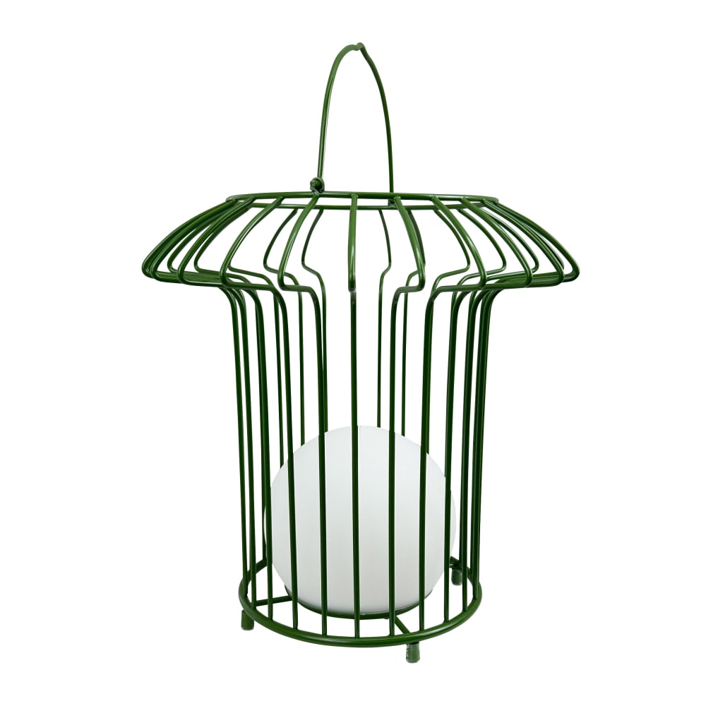 Lanterne en métal vert
