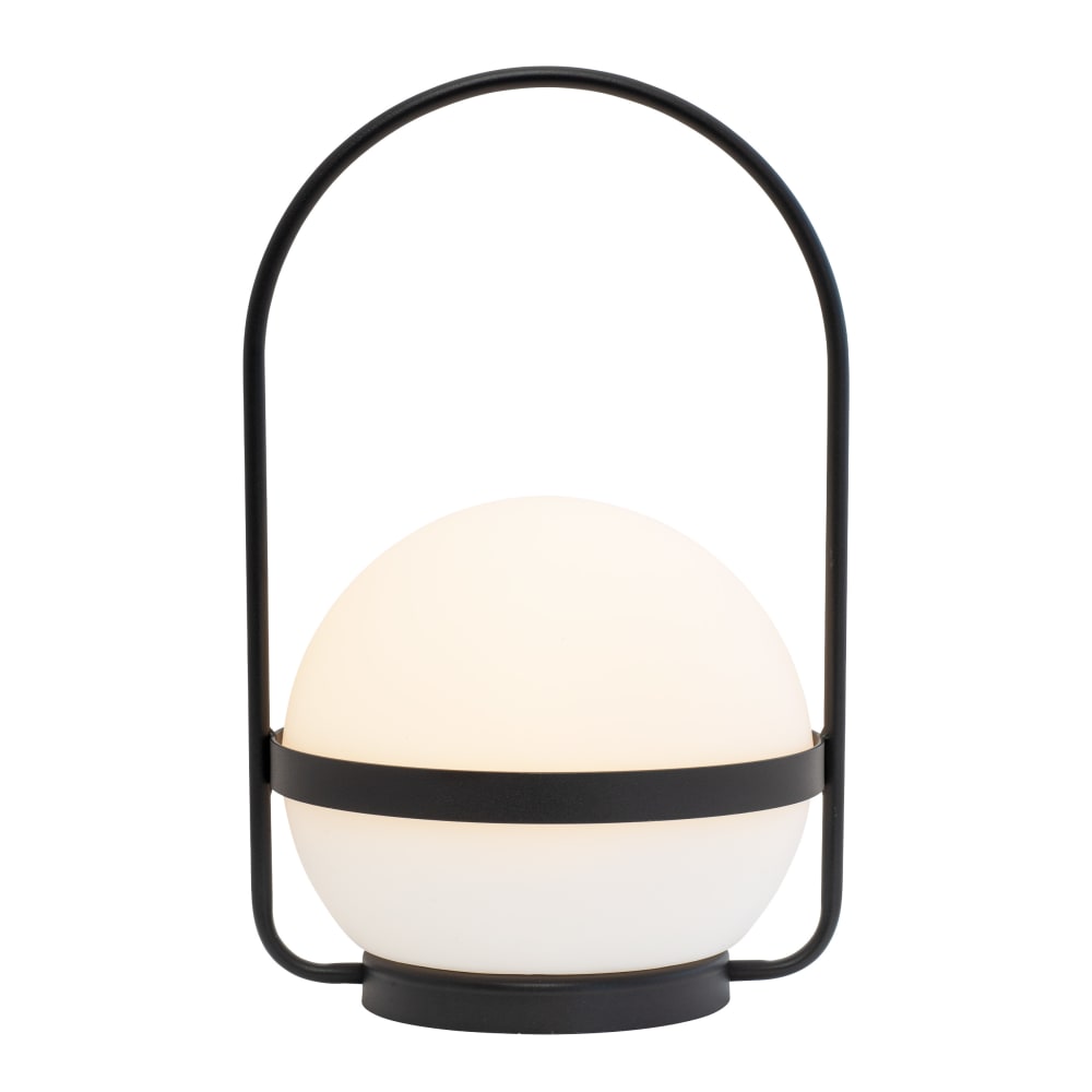 Lanterne solaire en métal noir