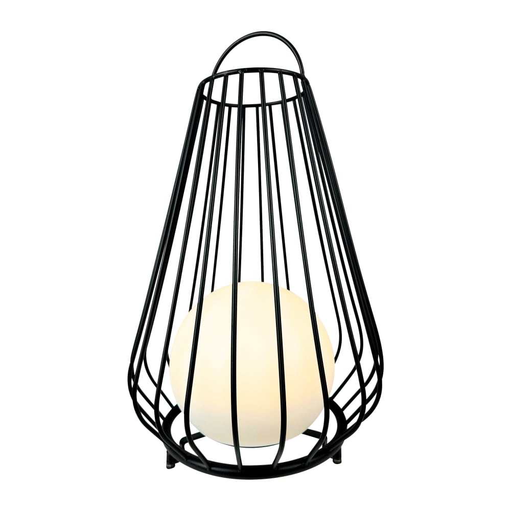 Lanterne solaire en métal noir