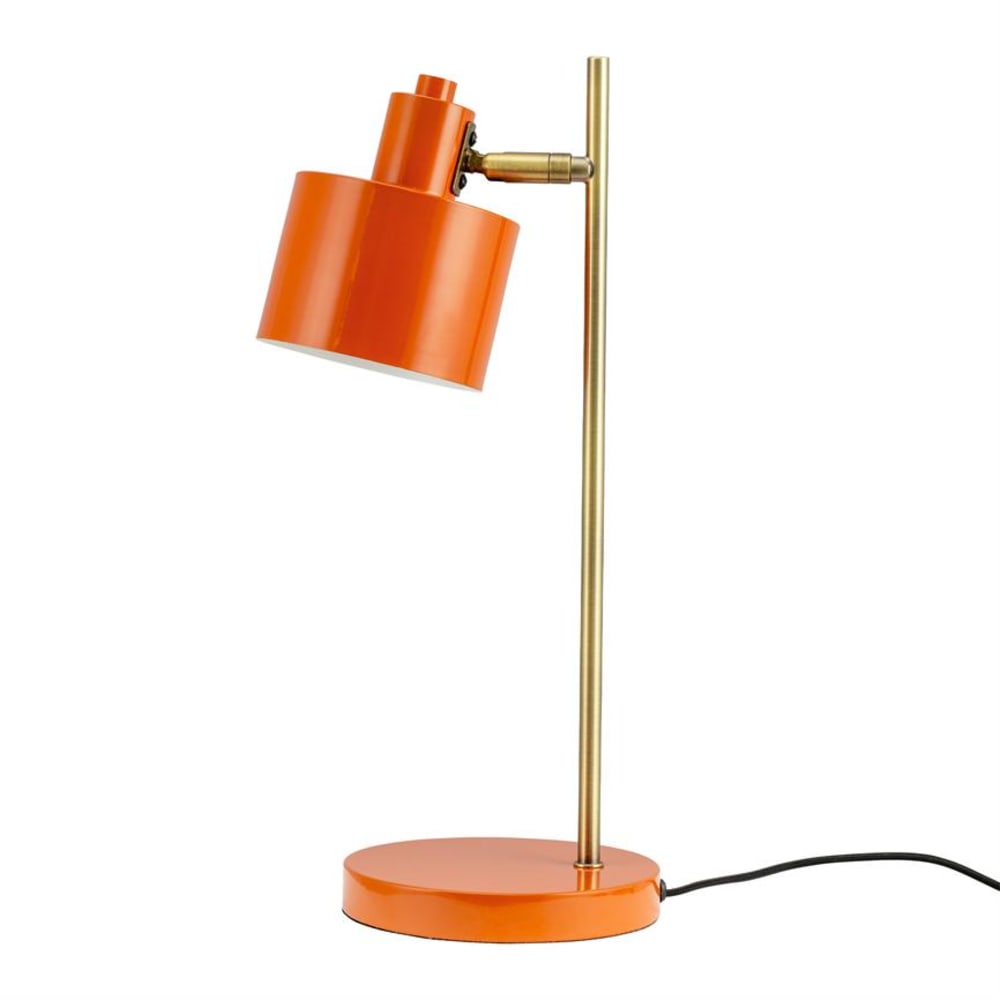 Dyberg Larsen Tischlampe aus Metall h43 cm d20,5 cm, orange style modern orange Metall