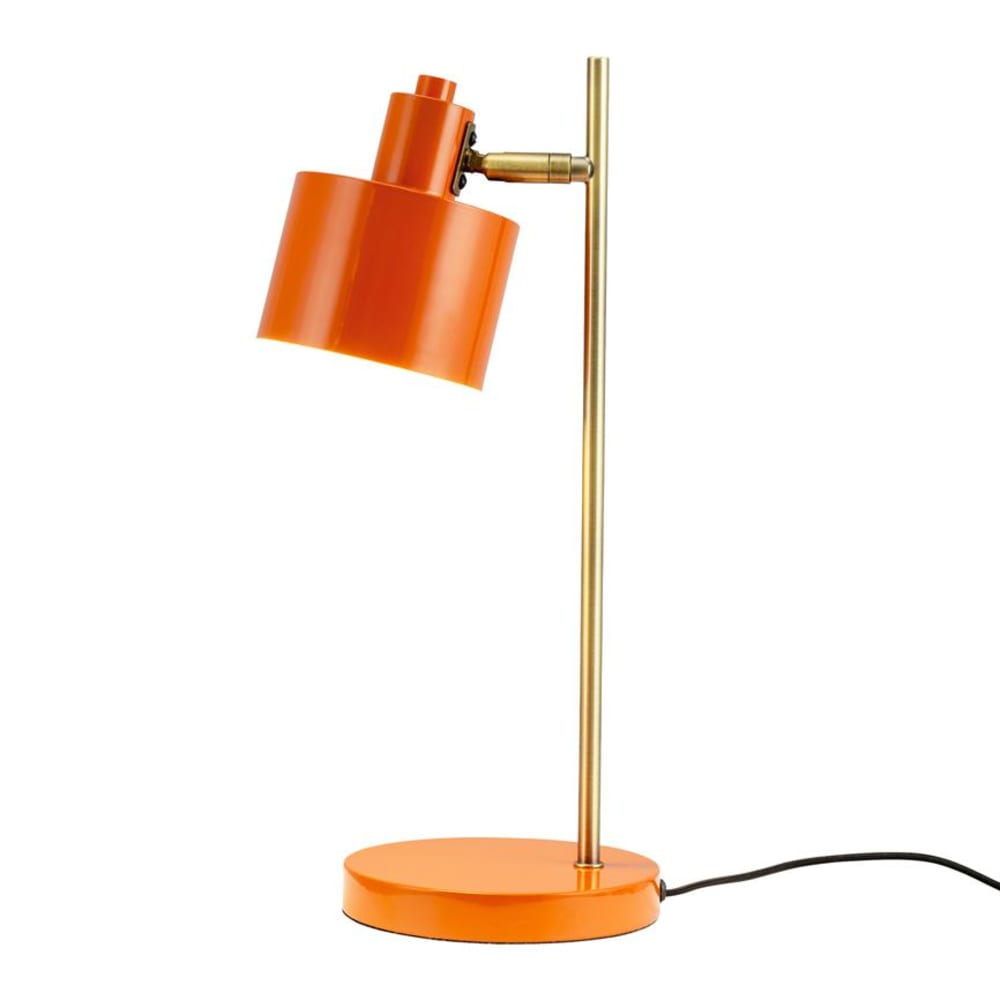 Lampe à poser en orange/laiton métal - Maisons du Monde