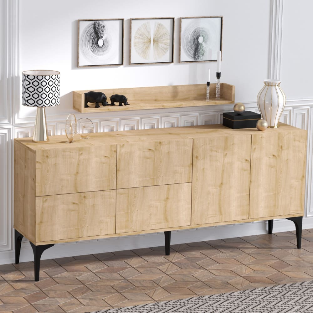 Concept Usine Sideboard und Wandregal im Set style modern Braun Spanplatte