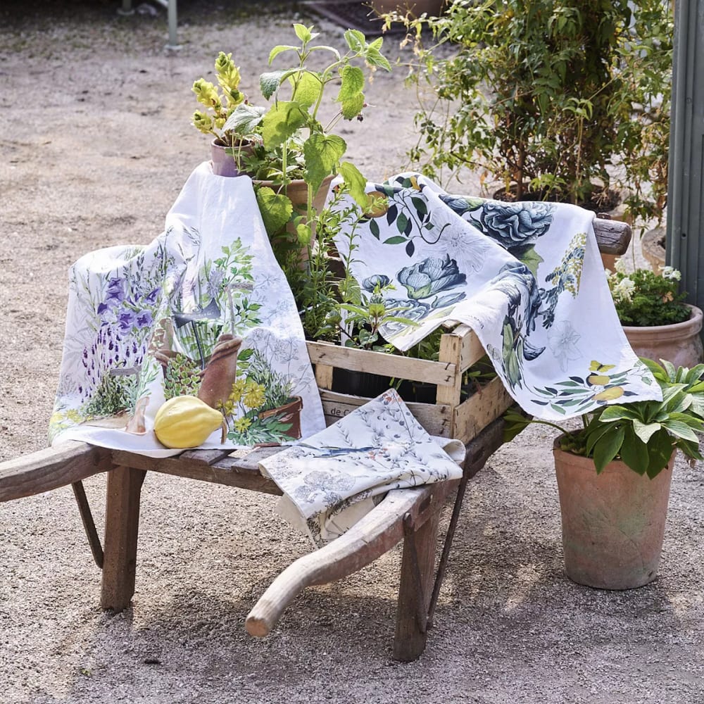 Torchon lavé lin & coton beige 50x70 cm - Maisons du Monde