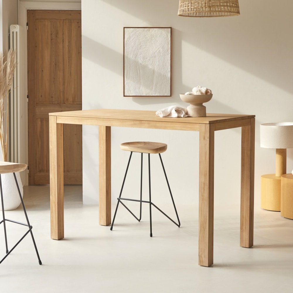 Bartisch aus massivem Teak 4-6 Pers - Maisons Du Monde