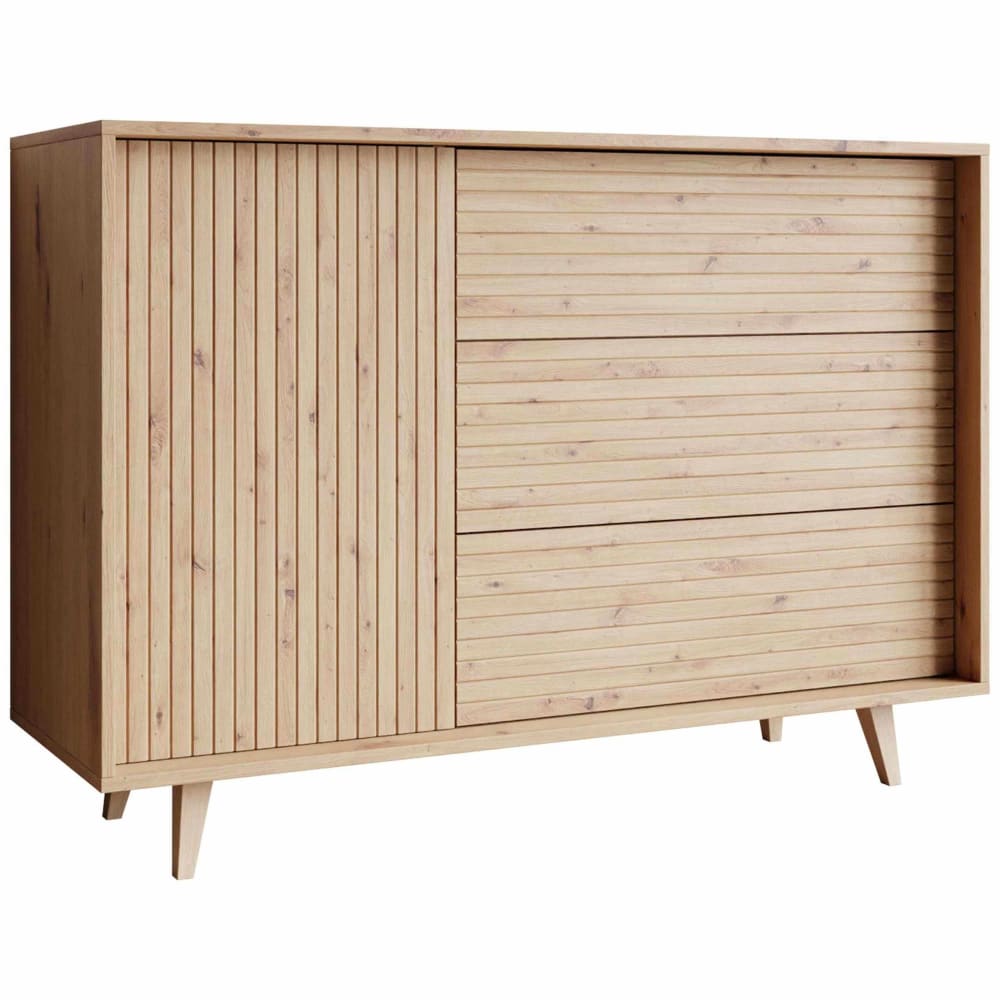 Buffet bas scandinave 120 cm bois