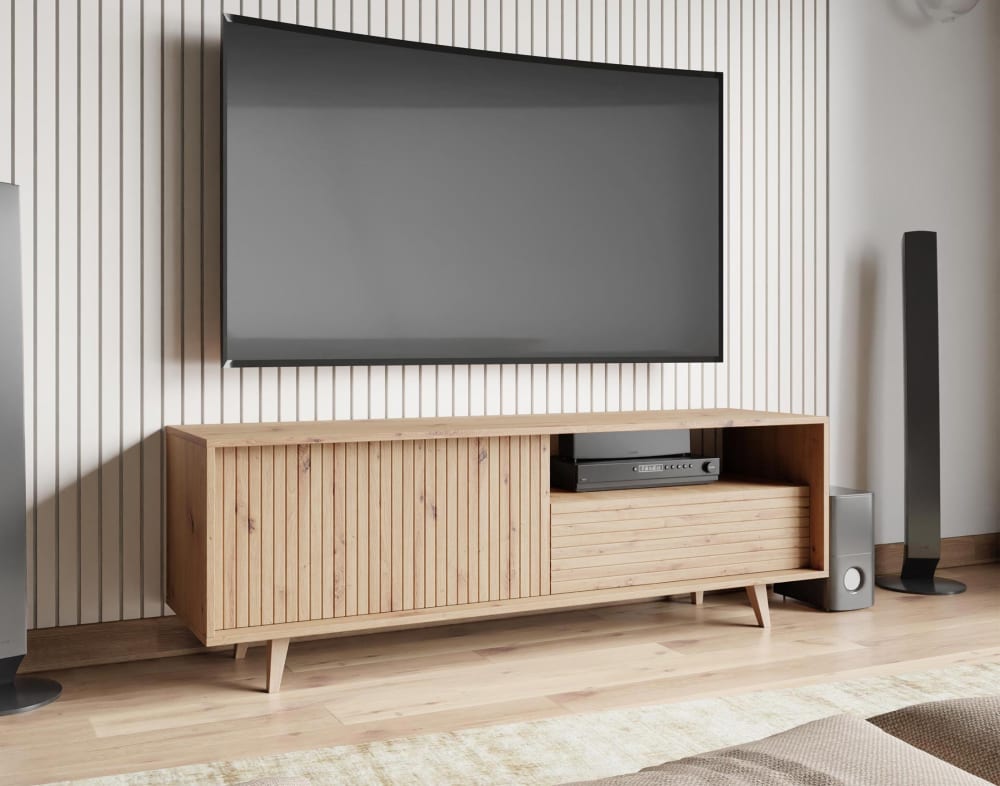 Meuble TV style scandinave 152 cm bois