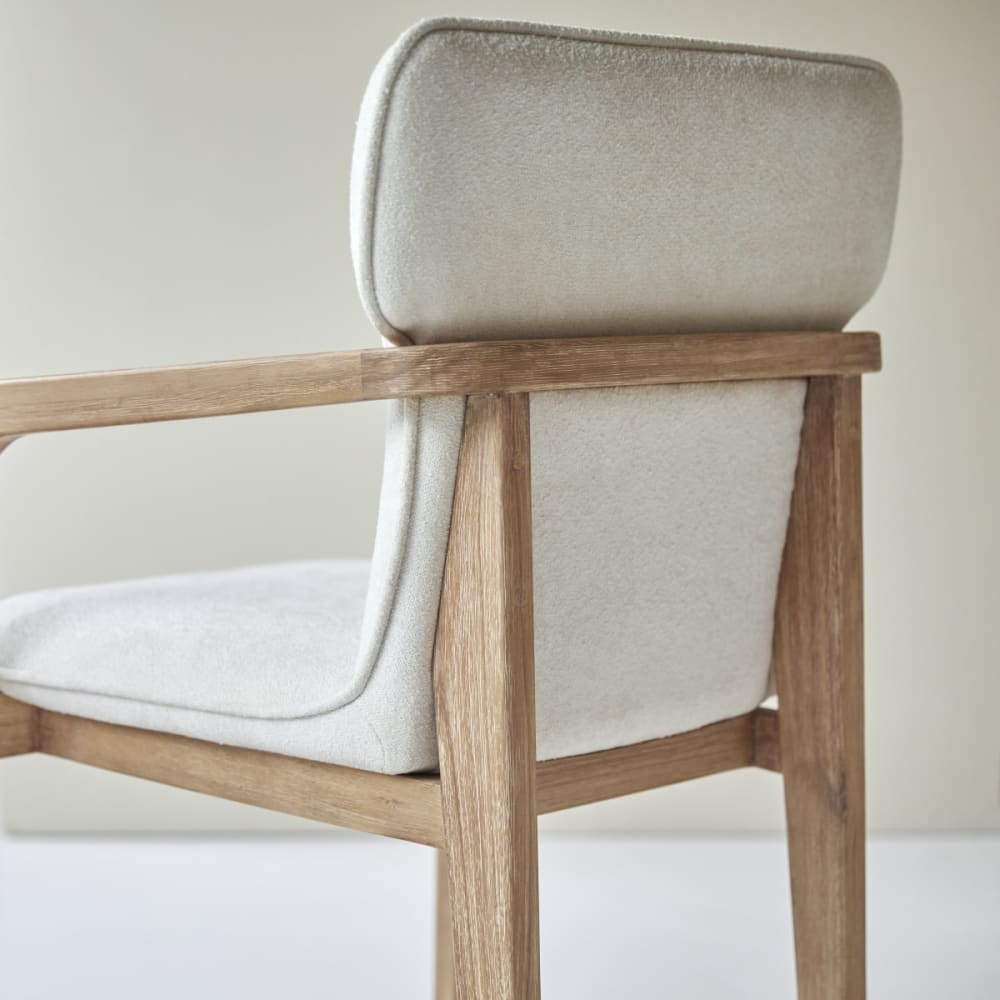 Sessel aus massivem Akazienholz und Gewebe - Maisons Du Monde
