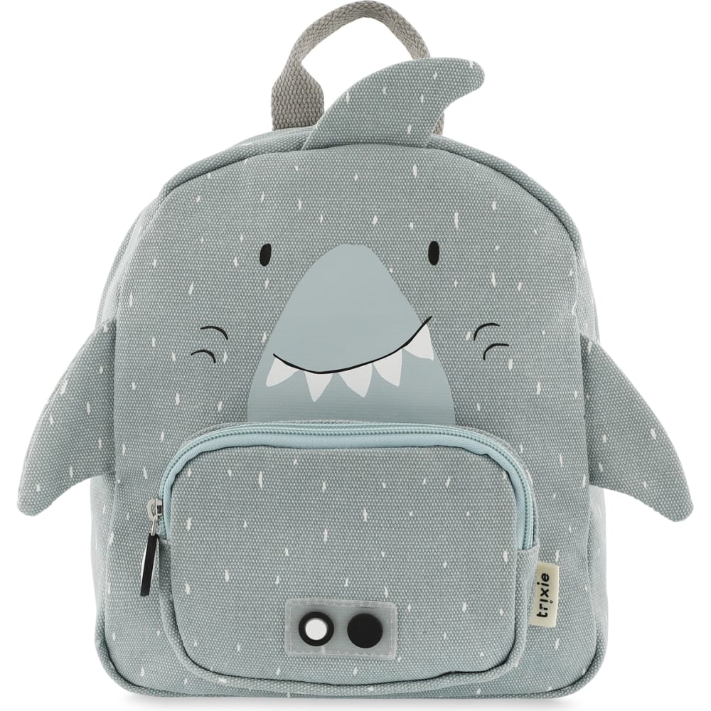 Trixie Sac à dos bébé MR. SHARK Gris Coton