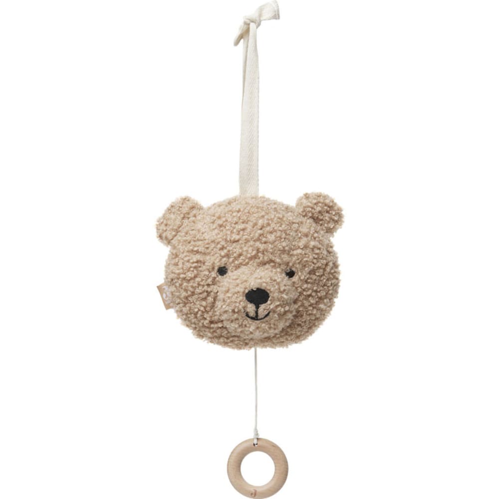 Jollein Peluche musicale Teddy Bear Beige Pes - Polyester - 17x7x20cm
