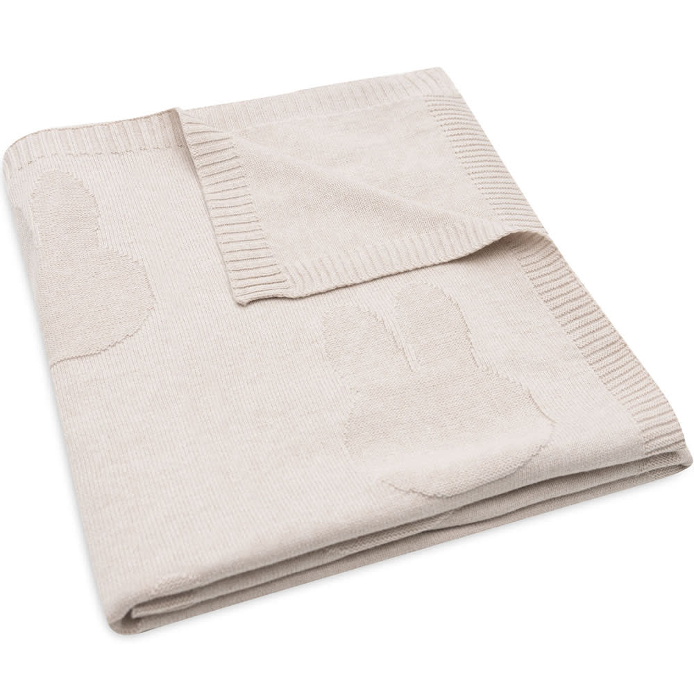 Jollein Couverture en tricot Beige Certifié Oeko-Tex Coton - 150x100x0cm