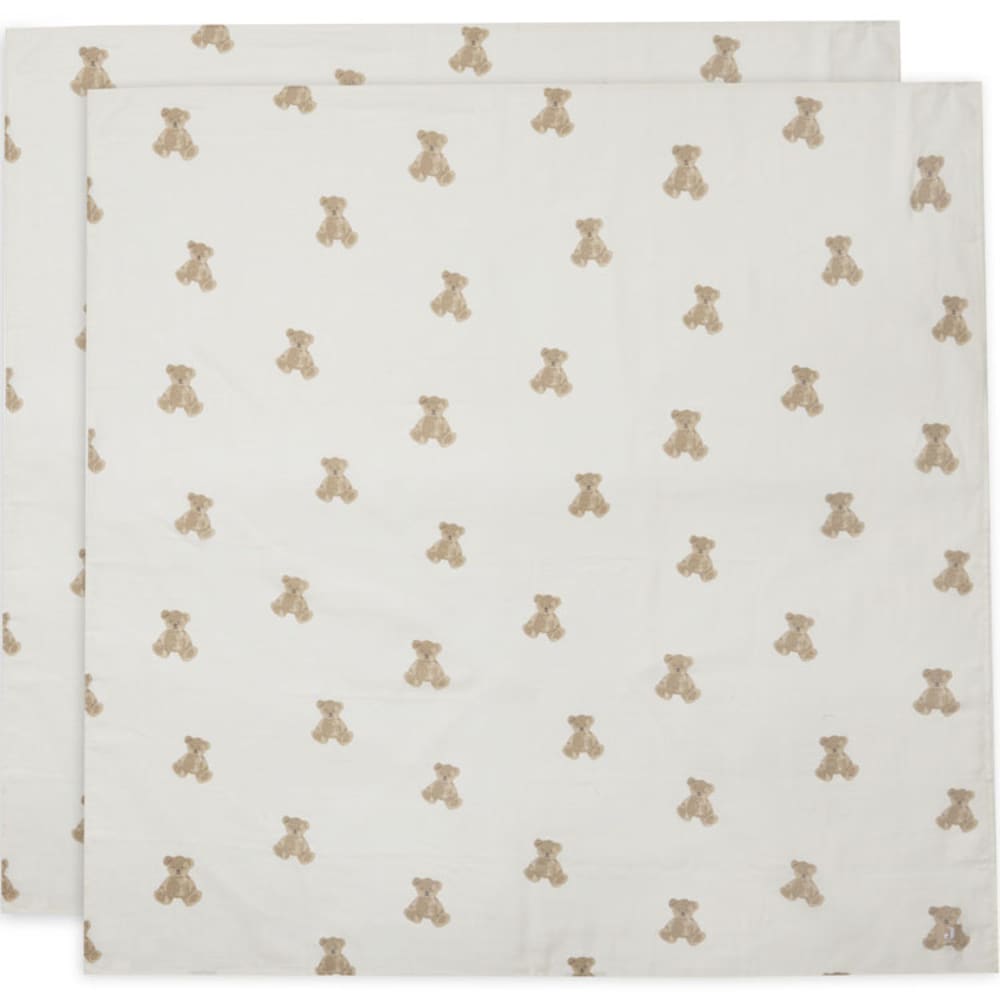 Lot de 2 maxi-langes en coton