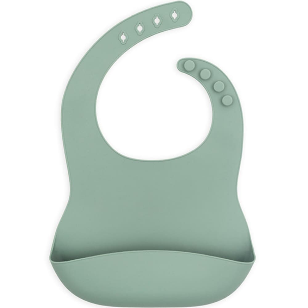 Jollein Bavoir en silicone Vert Silicone Poly Organo Siloxane - 26x21x3cm