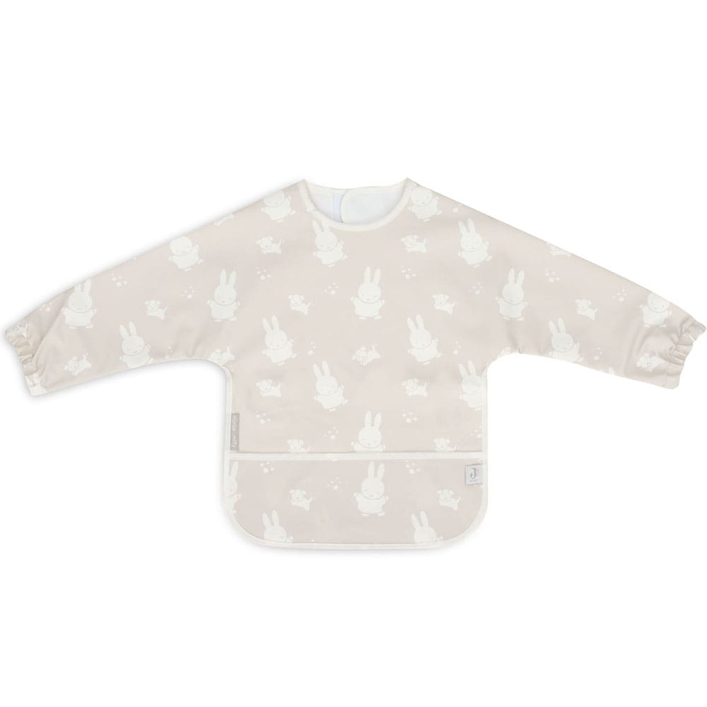 Jollein Bavoir à manches imperméable Miffy Snuffy Nougat Beige Certifié Oeko-Tex Pes - Polyester - 75x40x0cm
