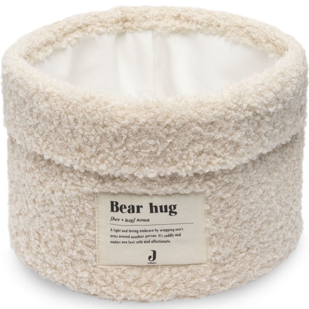 Jollein Panier de toilette Boucle Beige Pes - Polyester - 18x14x0cm