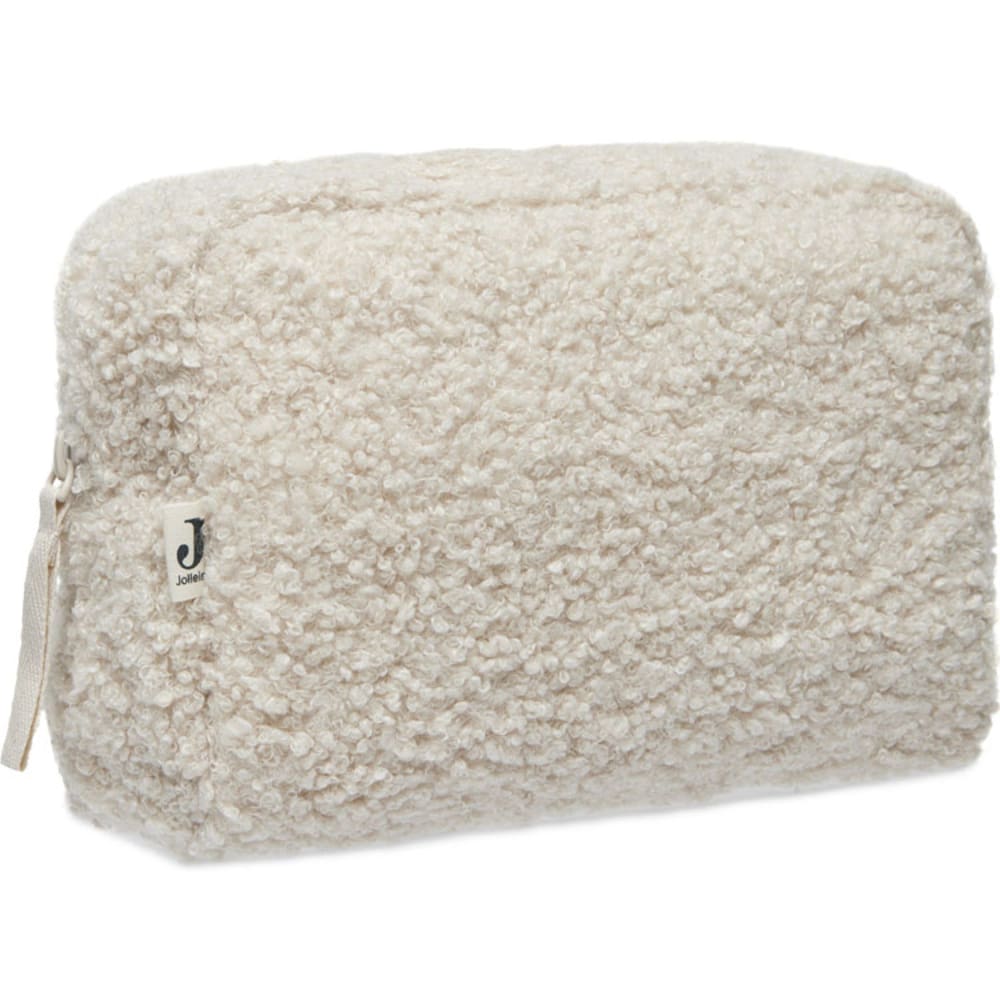 Jollein Trousse de toilette Boucle Beige Pes - Polyester - 19x23x10cm