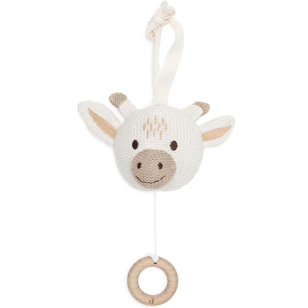 Jollein Peluche musicale Blanc Pes - Polyester - 16x14x8cm
