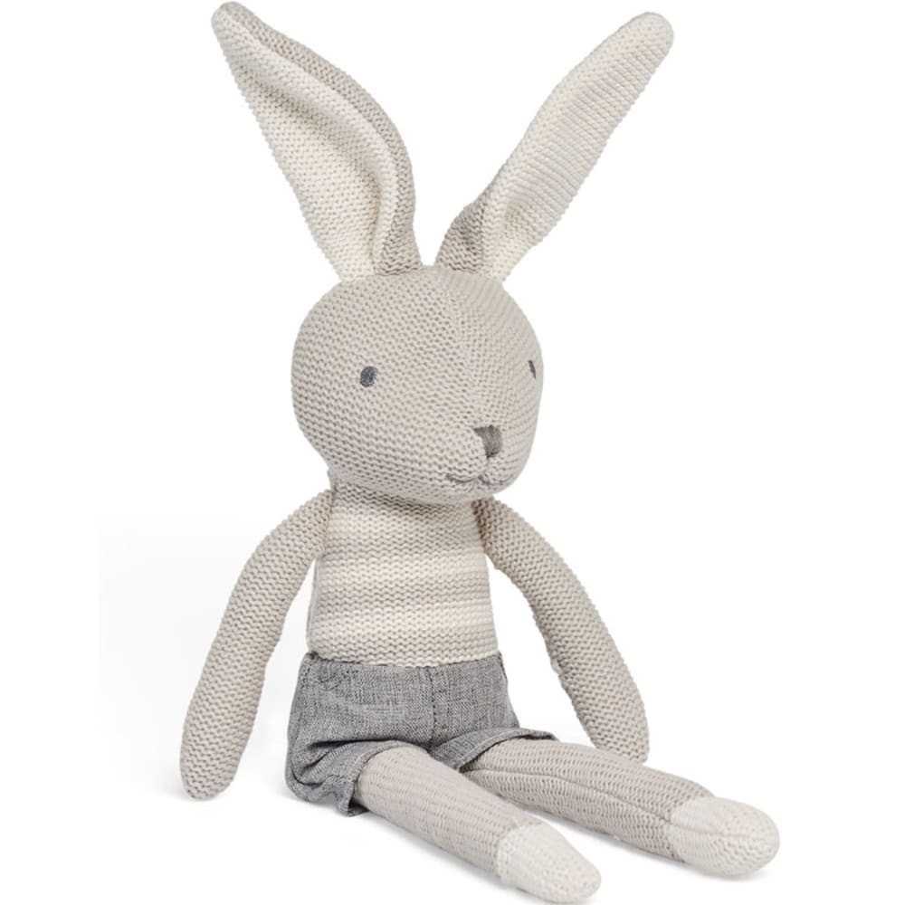 Jollein Peluche Lapin Joey gris Gris Pes - Polyester - 12x8x50cm