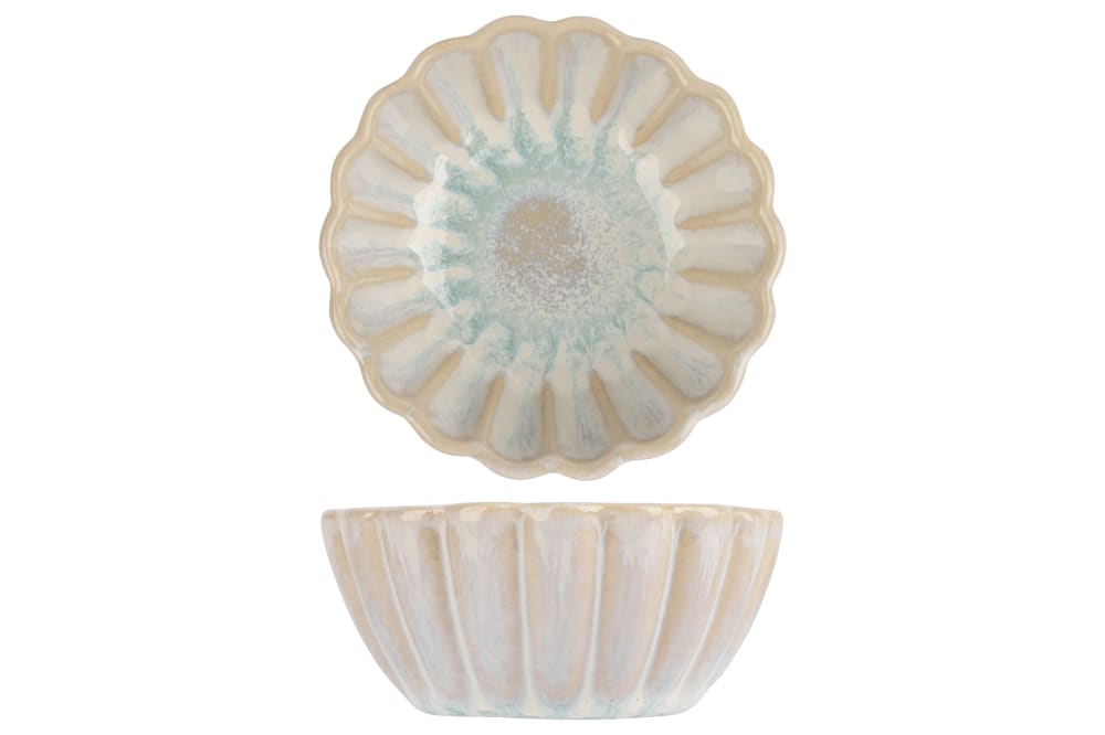 Lot de 6 Bols en Céramique, blanc, D 7,5 cm
